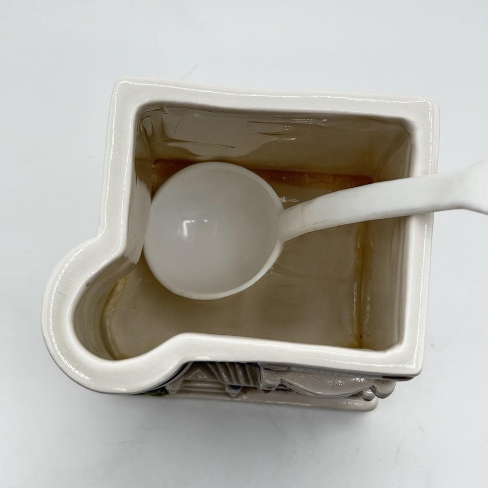 Vintage Otagiri Japan Victorian House Creamer Sugar Hand-Painted Ceramic Set - Picture 8 of 16